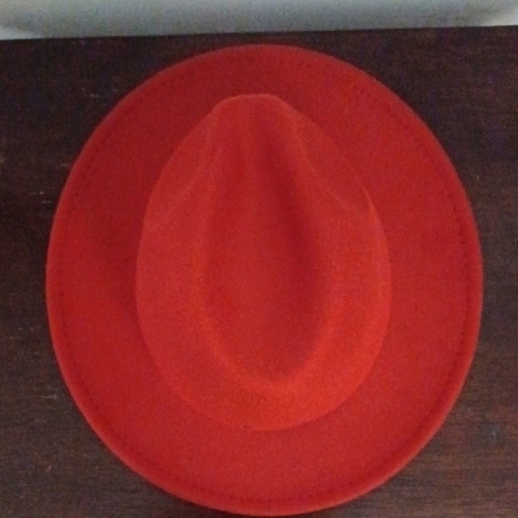 Stylish Rust Fedora Hat - Picture 2 of 5